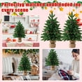 thumbnail image 4 of Artificial Christmas Tree with Realistic Branches Flocked Pine Christmas Decorations for Holiday Home Office Indoor Use C, 4 of 6
