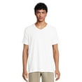 thumbnail image 2 of George Men’s & Big Men’s 3-Pack V-Neck Textured Short Sleeve Tee, Sizes S-3XL, 2 of 4