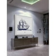 thumbnail image 3 of Marmont Hill - "Blue Ship" Framed Painting Print, 3 of 6