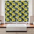 thumbnail image 2 of Ambesonne Tree Kitchen Curtains, Blooms Botany Evergreen, 55"x39", Olive Green Yellow, 2 of 3