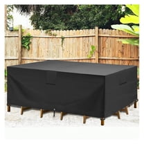 Patio Furniture Cover Waterproof, 90"L x 56"W x 27.5"H - Heavy Duty 600D Rectangular Table Cover, Outdoor Sofa & Chair Cover