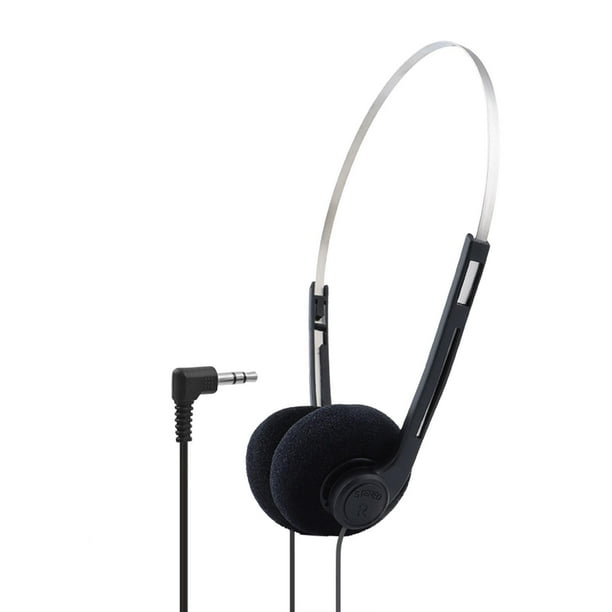 Auriculares de alambre de acero multifunción con voz clara Auriculares de diadema resistentes para Negro