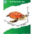 thumbnail image 2 of Real Planet 19.75" Red Sea Turtle Realistic Stuffed Animal, Sea Turtle Ocean Plush Toy & STEM Learning Gift for Birthday Boys & Girls, 2 of 6