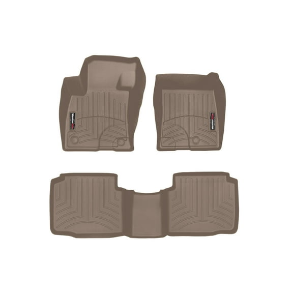 WeatherTech Custom Fit FloorLiners compatible with 2020-2020 Ford Escape - 1st & 2nd Row, Tan