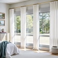 thumbnail image 1 of Cortinas de Lino Jinchan 127x244 cm Blanco Roto, Juego de 4 Paneles, 1 of 9