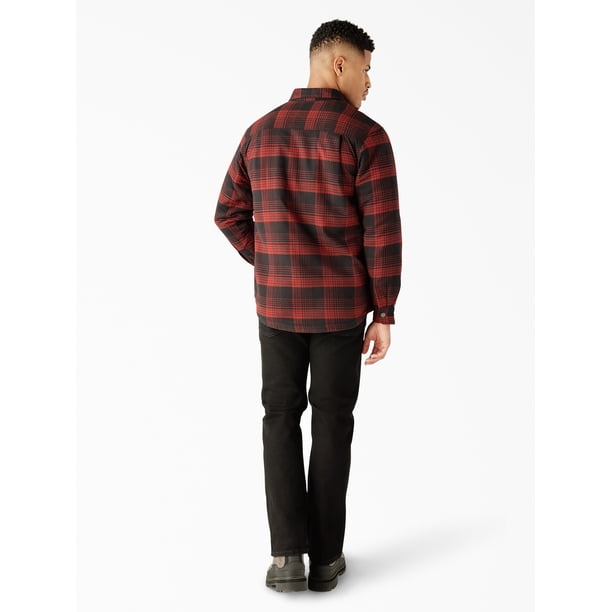 Genuine Dickies Men's Fleece Lined Flannel Shirt Jacket - Walmart