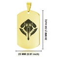 thumbnail image 2 of Stainless Steel Mercenary Fantasy Class Dog Tag Keychain Circle Ring, 2 of 2