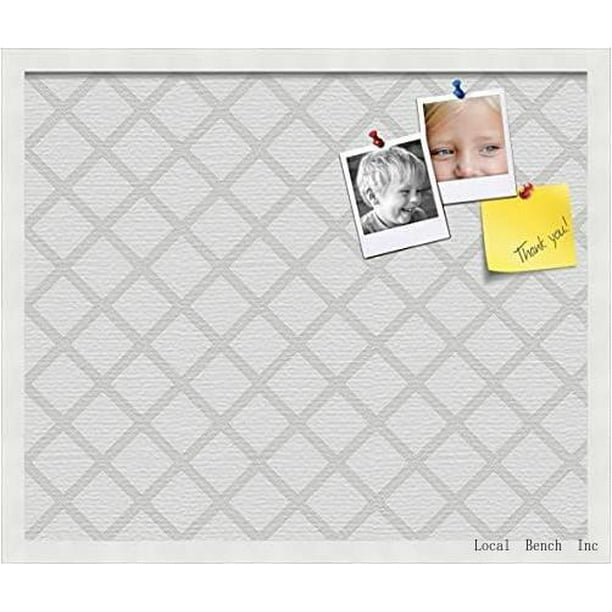 Pinpix Pin Cork Bulletin Board Made From Canvas, Diamond Modern Pattern