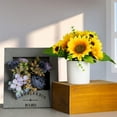 thumbnail image 2 of Artificial Flowers,Fake Sunflowers,4sets Potted Mini Sunflowers for Home Decor Party Wedding Office Patio Table Desk Decoration, 2 of 6