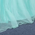 thumbnail image 2 of 3FT Tulle Table Skirt, 2-Layer Tablecloth for Rectangle Tables or Round Tables Ruffle Tutu Table Skirts Desk Skirt For Wedding Birthday Party Cake Dessert Table Decorations, L3.2ft*H2.6ft, Multicolor, 2 of 4