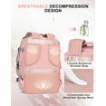thumbnail image 5 of Large Travel Backpack Women, Carry On Backpack,Hiking Backpack Waterproof Outdoor Sports Rucksack Casual Daypack School Bag Pink, 5 of 6