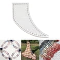 thumbnail image 3 of Curve Quilt Template Art Craft Sewing Accessory DIY Hand Patchwork 4x4inch, 3 of 8