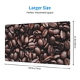 thumbnail image 3 of Bingfone Coffee Bean Large Gaming Mouse Pad,Extended Desk Mousepad With Stitched Edges,Non-Slip Base,Water Resist Keyboard Pad For Gamer, Office & Home, 29.5 X 16 In, 3 of 9