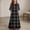 Dark Gray, variant on LJEFF Girls Dress with Pocket, Plaid Flowy Tiered Skirt 3/4 sleeves Crew Neck Casual Dresses for Kids Light Blue Size 6 Years