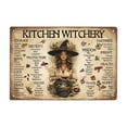 thumbnail image 2 of Outdor Putuo 1pc " Kitchen Witchery" Metal Sign – Witch Wall Art For Kitchen Coffee Bar Home, 2 of 6