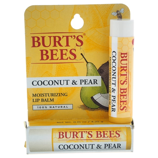 Bálsamo Labial Hidratante Burts Bees Coco y Pera Unisex 0.15 oz