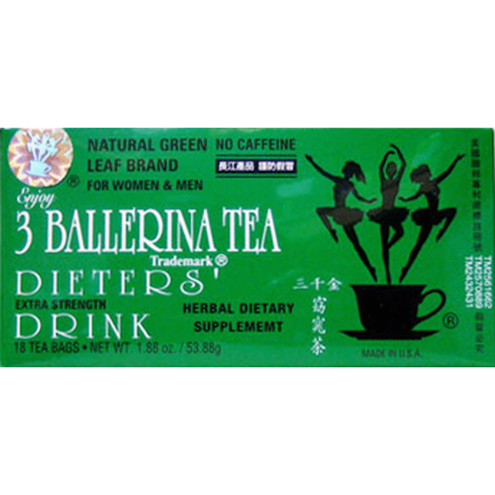 3 Ballerina Tea Dieters Tea 18 bags 3 Boxs