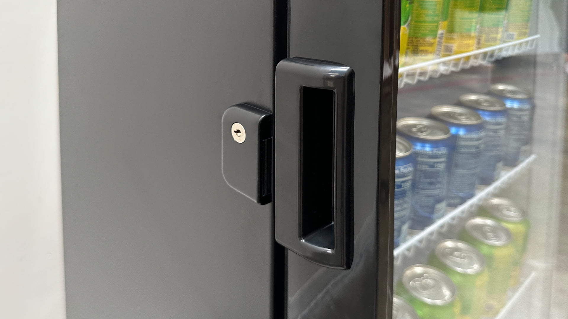 22" Single Glass Door Commercial Refrigerator, 8.1 Cu. Ft. Beverage Display Fridge, NSF Certified