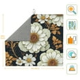 thumbnail image 3 of ZICANCN Dish Drying Mat for Kitchen Countertop, Fantasy Flower Drainer Mats with Non-slip Rubber Backed, Super Absorbent Easy Clean Rack Pad,\r\n16x18 Inches, 3 of 9