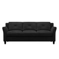 thumbnail image 3 of LifeStyle Solutions Hartford Modern Microfiber Sofa in Black, 3 of 7