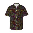 thumbnail image 1 of Fotbe Casino Icons Camisa Hawaiana para Hombre Unisex – Camisa Casual de Verano con Botones de Manga Corta de Algodón y Lino,X-Large, 1 of 7