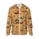 thumbnail image 1 of Fotbe Brown Mushrooms Chaqueta con Protección Solar UPF 50+ para Hombre y Mujer, Camisa con Capucha y Bolsillos-Medium, 1 of 7