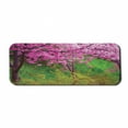 thumbnail image 1 of Japanese Computer Mouse Pad, Sakura Flowers Trees in Spring Garden Landscape Floral Pink Blossom Pattern, Rectangle Non-Slip Rubber Mousepad Large, 31" x 12" Gaming Size, Pink and Green, by Ambesonne, 1 of 2