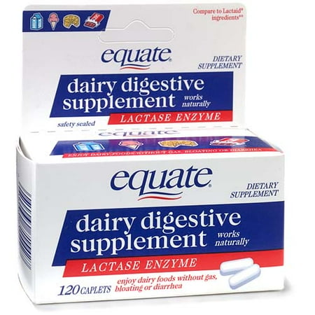 Equate Dairy Digestive Supplement, 120-count