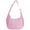 Pink, variant on Spencer Small Puffer Crescent Underarm Shoulder Bag for Women, Nylon Quilted Purses Hobo Handbag with Adjustable Strap Crescent Clutch, Black