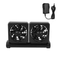 thumbnail image 2 of Aquarium Fan,Mini Double Head Adjustable Fish Tank Chiller Fish Tank Fan Ultra Responsive, 2 of 8