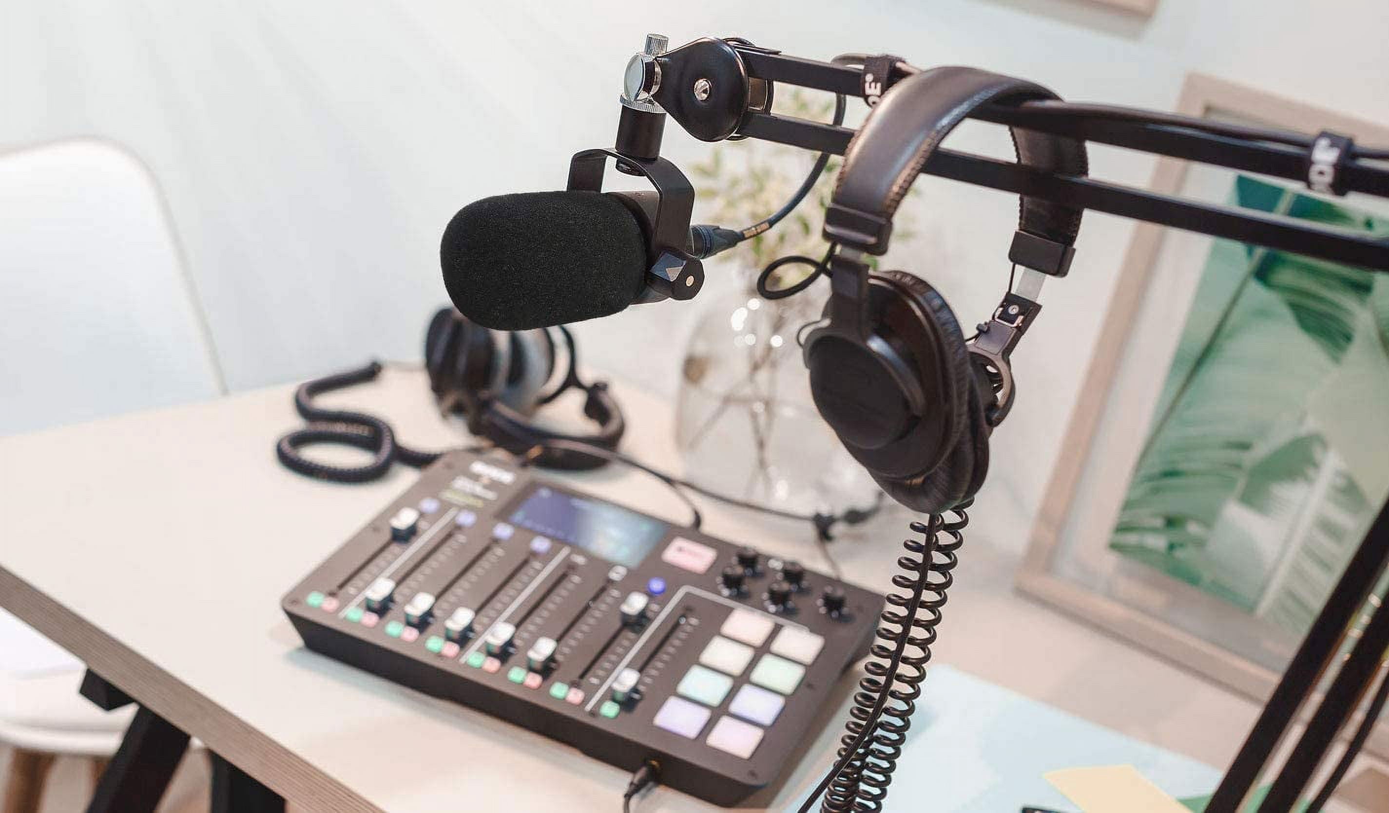PodMic Pop Filter Foam Cover - Mic Windscreen Wind Cover Customized for Rode PodMic Podcasting Microphone to Blocks Out Plosives（2Pcs）