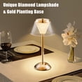 thumbnail image 6 of Coliware Cordless Lamp, Rechargeable 3 Color Dimmable Desk Table Lamp with Touch Control, LED Gold Nightstand light for Home/Bedroom/Bar, 6 of 10