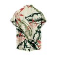 thumbnail image 3 of Hpapadks Summer Shirts for Men Beach Trend Leisure 3D Digital Print Blouses Short Sleeve Lapel Button Down Mens Dress Shirts Beige L, 3 of 4