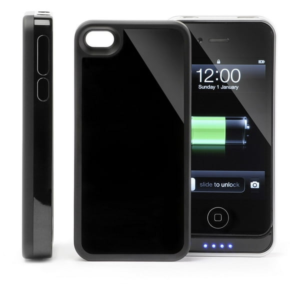Étui contour avec alimentation PowerCases pour iPhone 4 - noir