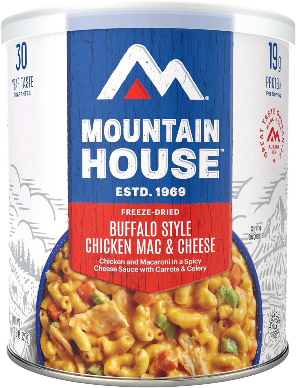 Mountain House Buffalo Style Chicken Mac & Cheese (Pack of 6 Cans)