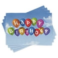 thumbnail image 1 of Ambesonne Birthday Place Mats Set of 4, Balloons Letters Sky, Standard Size, Multicolor, 1 of 6