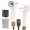 White, variant on Black Ionic Hair Dryer with Diffuser, 1627W High Speed Blow Dryer, Lightweight Low Noise