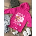 thumbnail image 3 of Tstars Girls 2nd Birthday Gift Birthday Gift for 2 Year Old Paw Patrol Skye Born 2 Fly 2nd Birthday Shirts for Girl B Day Birthday Party Toddler Hoodie, 3 of 4