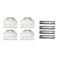 Qty 4: 12" Bunk Board Bracket Kit Fits Universal Products Replaces 86115G