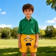 thumbnail image 3 of Swim Trunks for Boys Toddler Solid Color Print Breathable Pocket Shorts 1Pc, 3 of 7