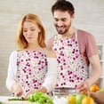 thumbnail image 3 of Pioneer Flower Floral Print Pattern Apron-Garden Aprons for Women with Pockets-Cotton Linen Waterproof Kitchen Cooking Gardening Aprons Adjustable for Kitchen,Cooking,BBQ and Salon 33x27 Inch, 3 of 7