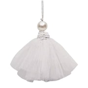 IBA Indianbeautifulart Women Key Rings For Women White Fashion Accessories Women Pack Of 2 Pieces