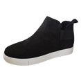 thumbnail image 1 of NECHOLOGY Botas Mujer Adulto Femenino Zapatos Botines mujer Zapatos casuales de gamuza antideslizantes de moda para mujer Zapatos perezosos cómodos de talla grande (Black, 8), 1 of 5