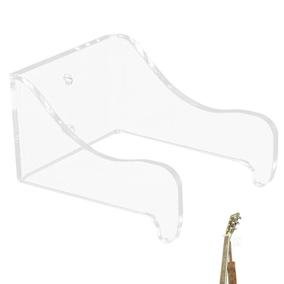 GAXIRE Acrylic Guitar Wall Bracket Hanger for Ukulele and Guitar Players, Professional 1 Piece Holder