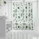 thumbnail image 1 of Cortina de ducha impermeable blanca - 70x31 pulgadas, material EVA, sin agujeros con ganchos incluidos, cortina de baño y de separación, 1 of 8