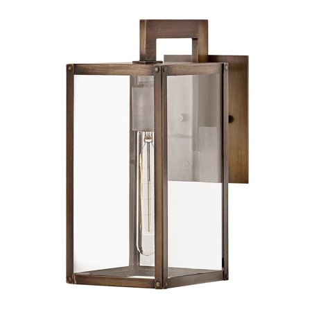 

1 Light Small Outdoor Wall Lantern in Transitional Style 6 inches Wide By 13.25 inches High-Burnished Bronze Finish-Led Lamping Type Bailey Street