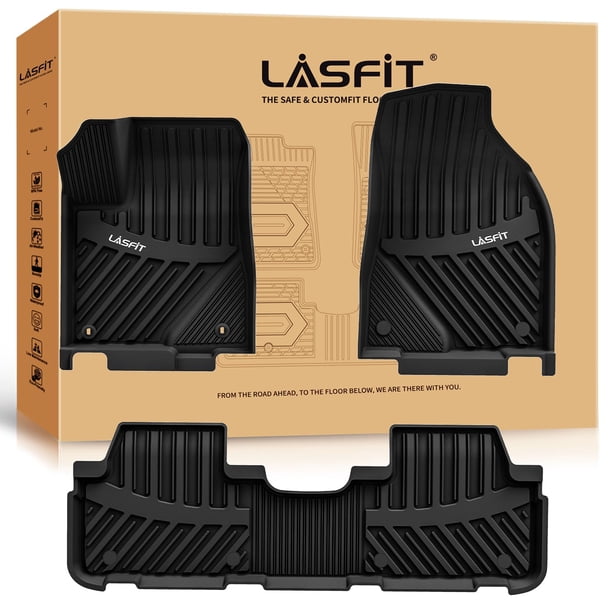 Alfombrillas LASFIT para Toyota Highlander 2014-2019 de TPE, color negro