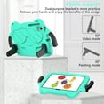thumbnail image 6 of Kids Friendly Tablet Case for Samsung Tab A8 10.5" (2022) X200/X205, Soft EVA Foam Lightweight Foldable Kickstand Bracket Handle Cartoon Shockproof Protective Cover, Mint, 6 of 8