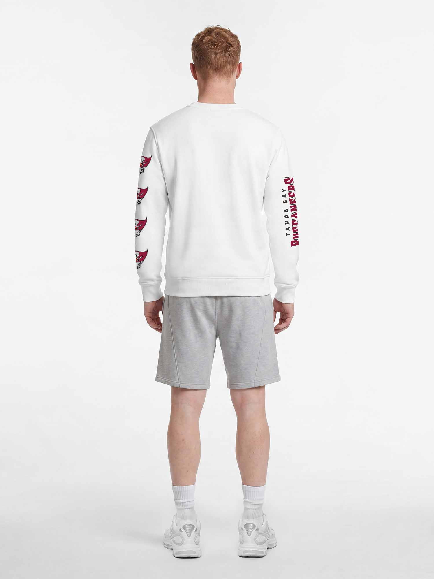 Tampa Bay Buccaneers Reebok Mens White Crew Sweatshirt