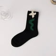 thumbnail image 1 of Xiao Hua 6 pares de calcetines finos de algodón para mujer, suaves y hasta el tobillo (negros), 1 of 2